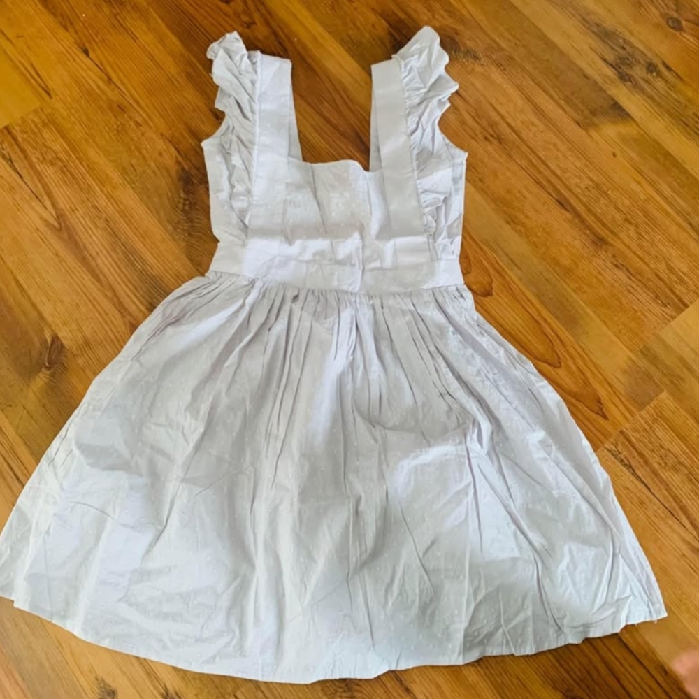 New Women's Cotton Ruffled Mini Dress